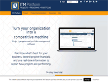 Tablet Screenshot of itmplatform.com